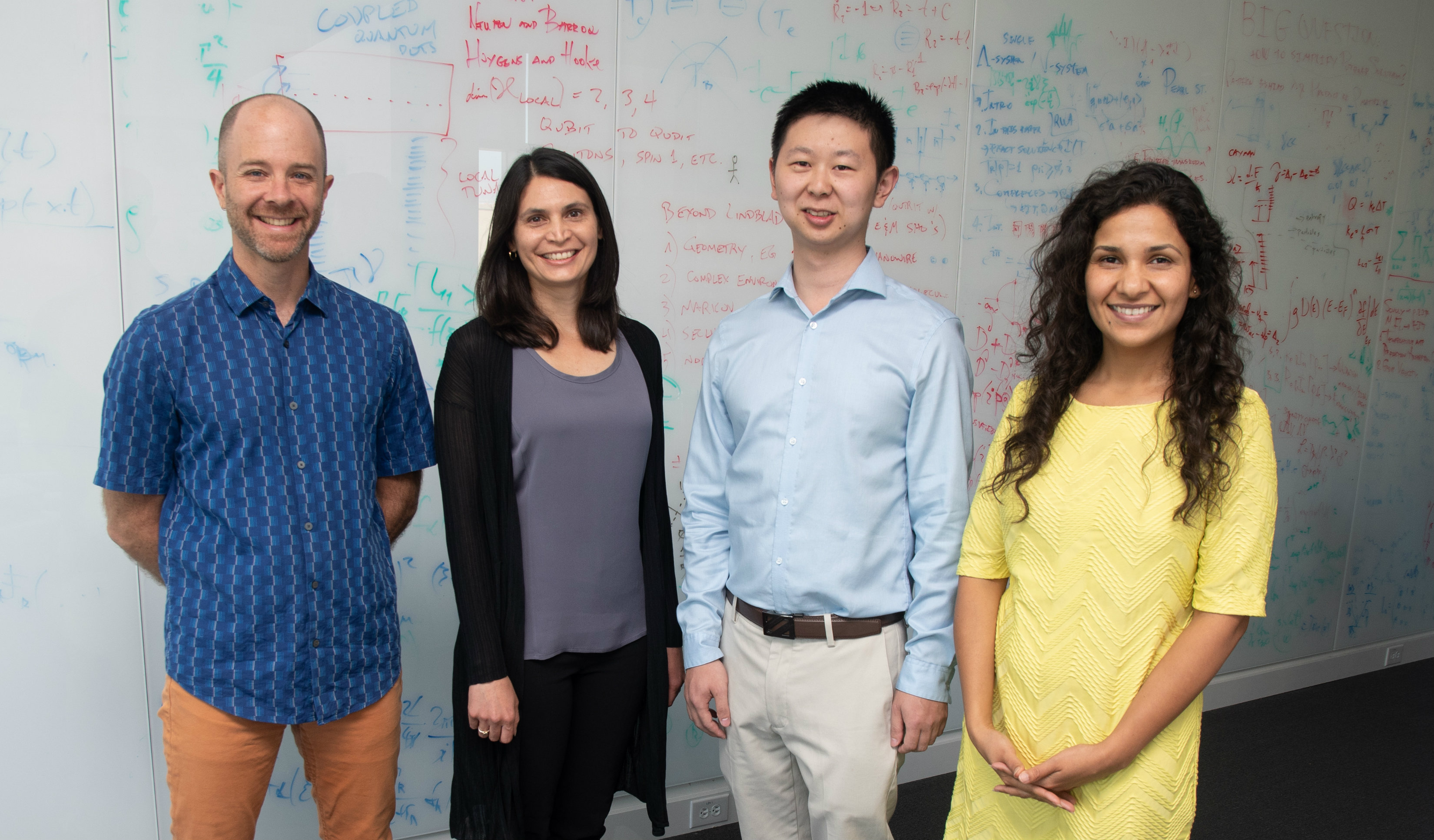 Mines Professors Lincoln Carr, Cecilia Diniz Behn, Zhexuan Gong and Meenakshi Singh